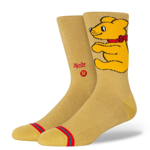 STANCE NOGAVICE GUMMIEBEAR CREW GOLD