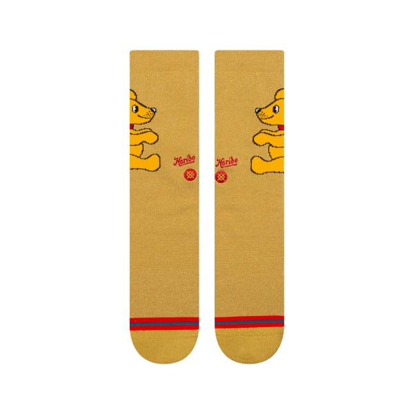 STANCE NOGAVICE HARIBO GUMMIEBEAR CREW GOLD