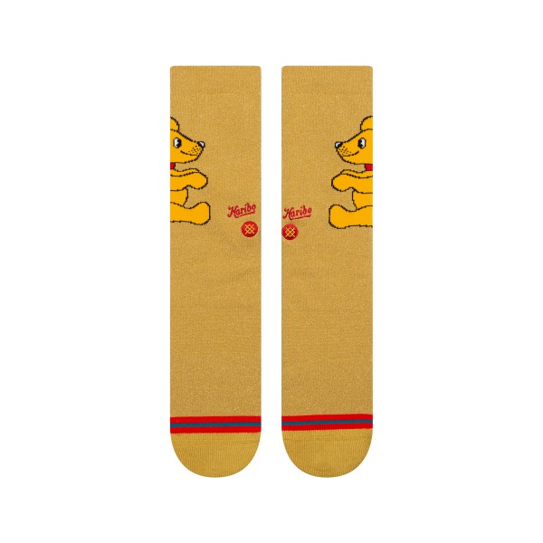 STANCE NOGAVICE GUMMIEBEAR CREW GOLD