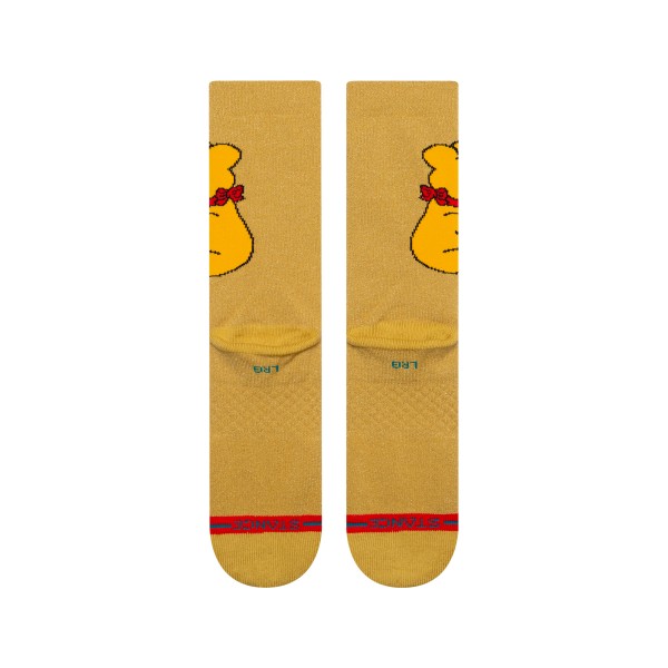 STANCE NOGAVICE HARIBO GUMMIEBEAR CREW GOLD
