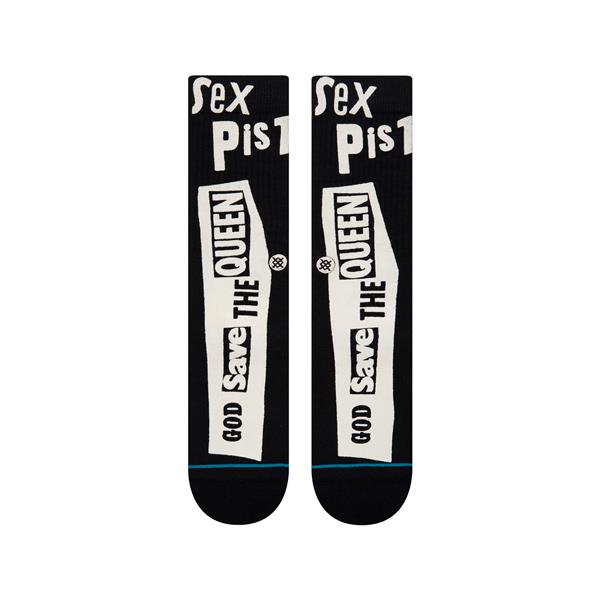 stance nogavice crew god save the queen black