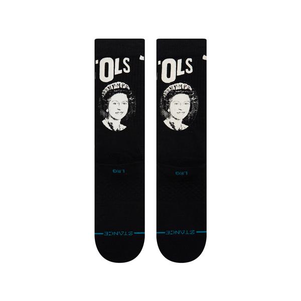 stance nogavice crew god save the queen black