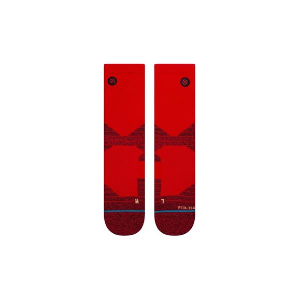 stance tehnične nogavice crew icon sport crew red