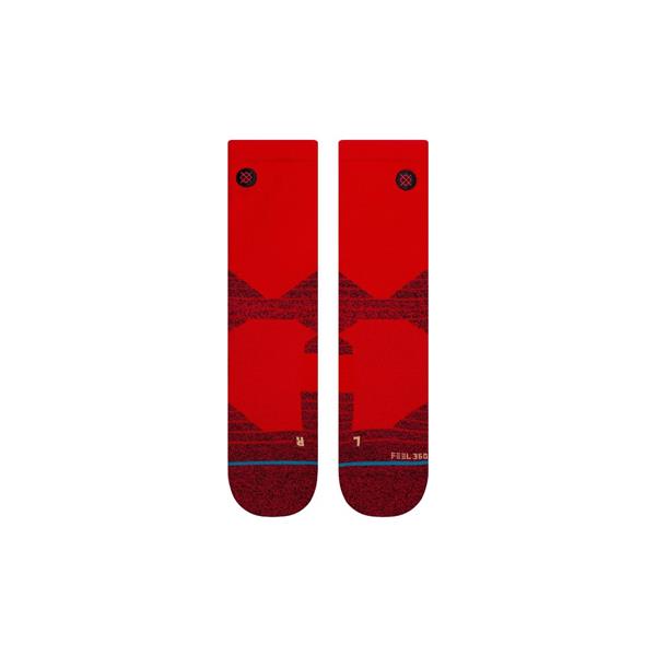 stance tehnične nogavice crew icon sport crew red