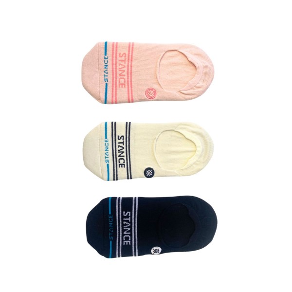 stance nogavice basic 3 pack palepeach no show light