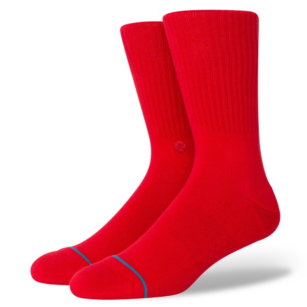 STANCE NOGAVICE ICON CREW RED