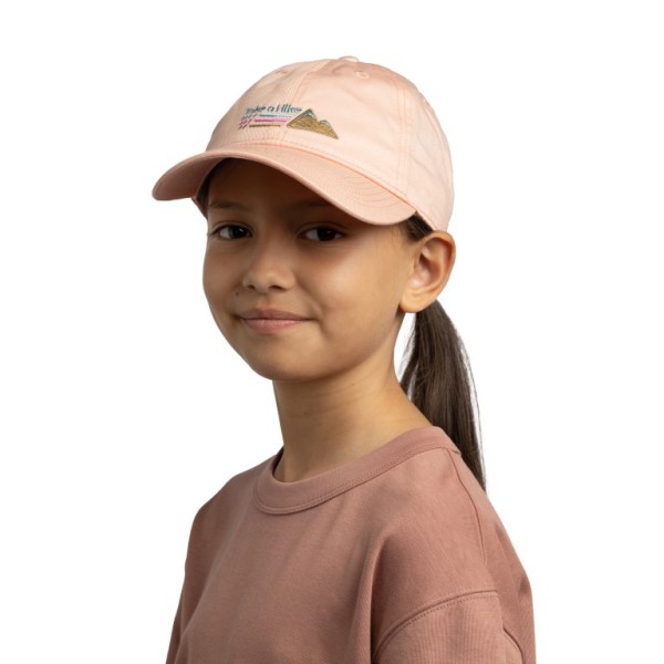 buff® otroška kapa s šiltom baseball cap solid pale pink