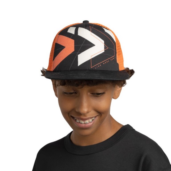 BUFF® OTROŠKA TRUCKER KAPA S ŠILTOM SKET BLACK