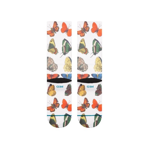 stance nogavice crew flutterby canvas