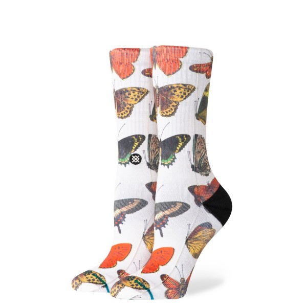 stance nogavice crew flutterby canvas