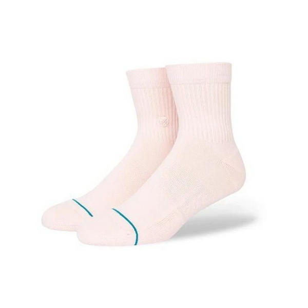 STANCE NOGAVICE ICON QUARTER PINK