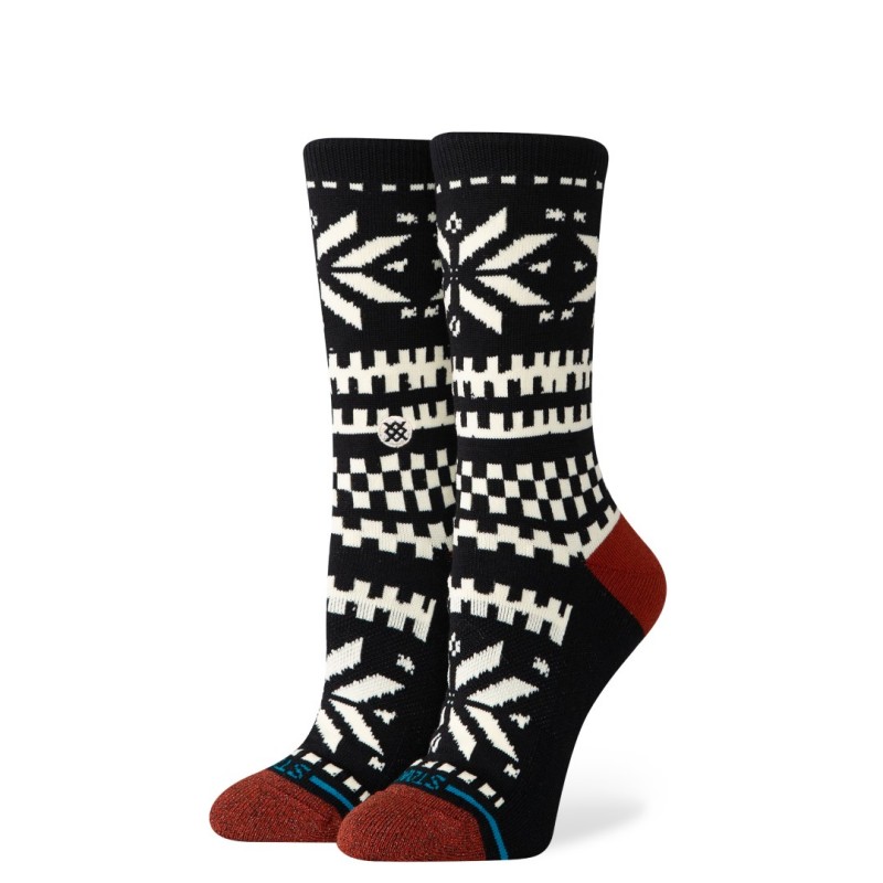 STANCE NOGAVICE  FLAKE CREW BLACK