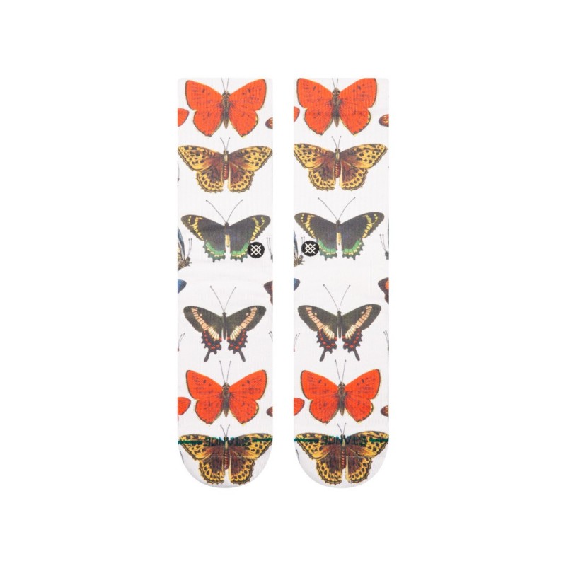 stance nogavice crew flutterby canvas