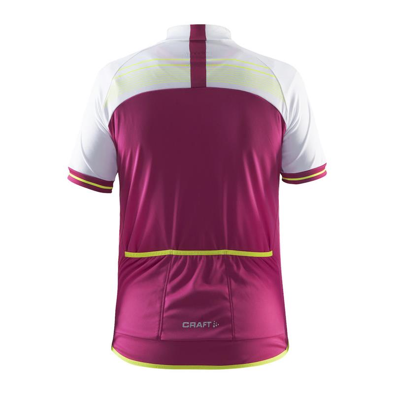 craft otroška kolesarska majica s kratkimi rokavi jb logo vijolična in bela smoothie