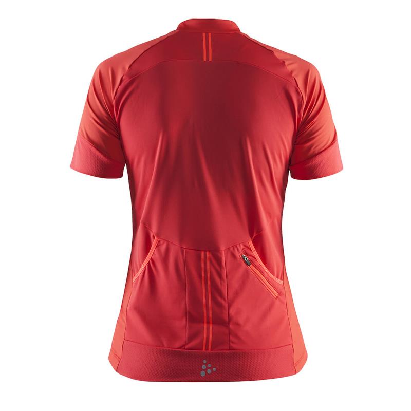 craft ženska kolesarska majica s kratkimi rokavi velo tempo