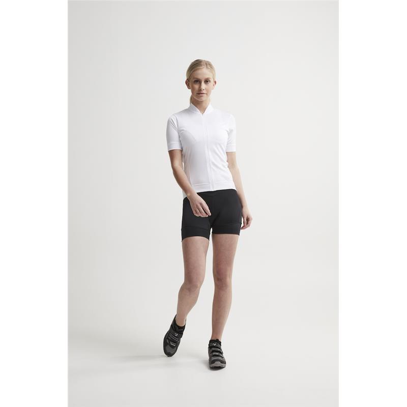 craft ženska kolesarska majica s kratkimi rokavi essence jersey tight fit bela white