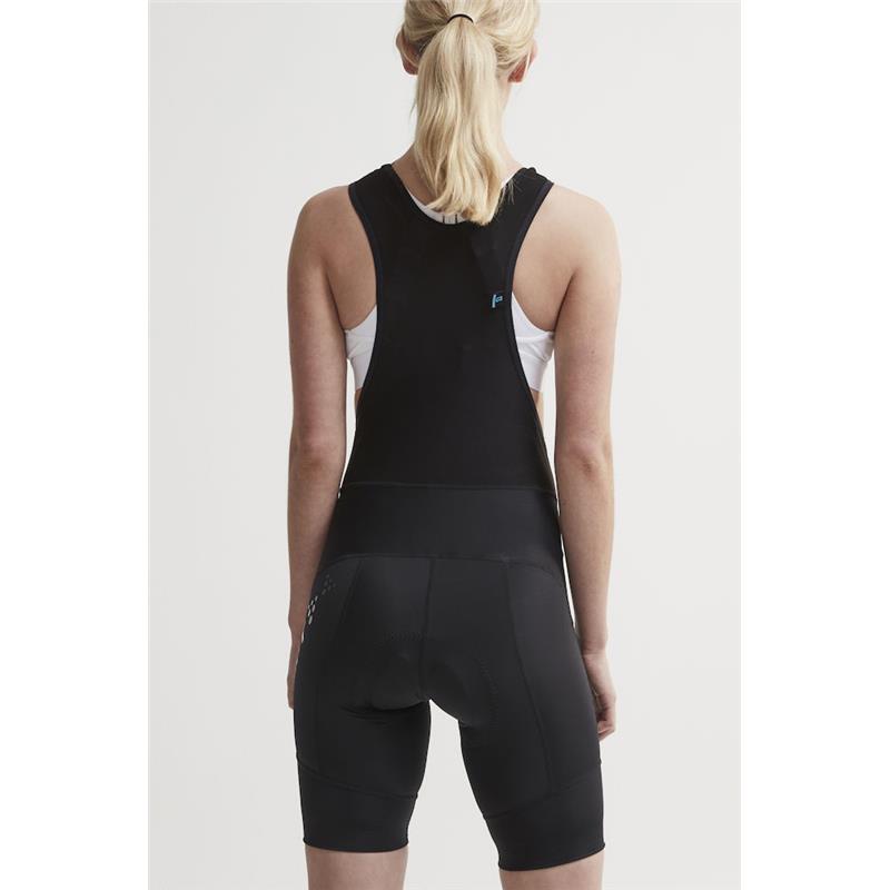 CRAFT ŽENSKE KRATKE KOLESARSKE HLAČE Z NARAMNICAMI CORE ESSENCE BIB SHORTS BLACK - C3