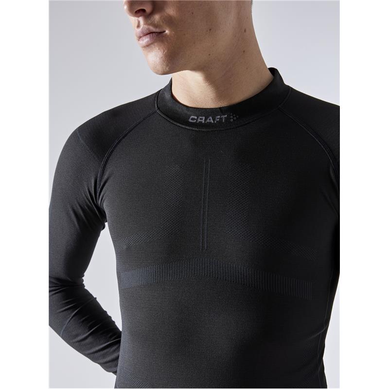CRAFT MOŠKA MAJICA Z DOLGIMI ROKAVI ACTIVE INTENSITIY BLACK/ASPHALT-AKTIVNO PERILO 