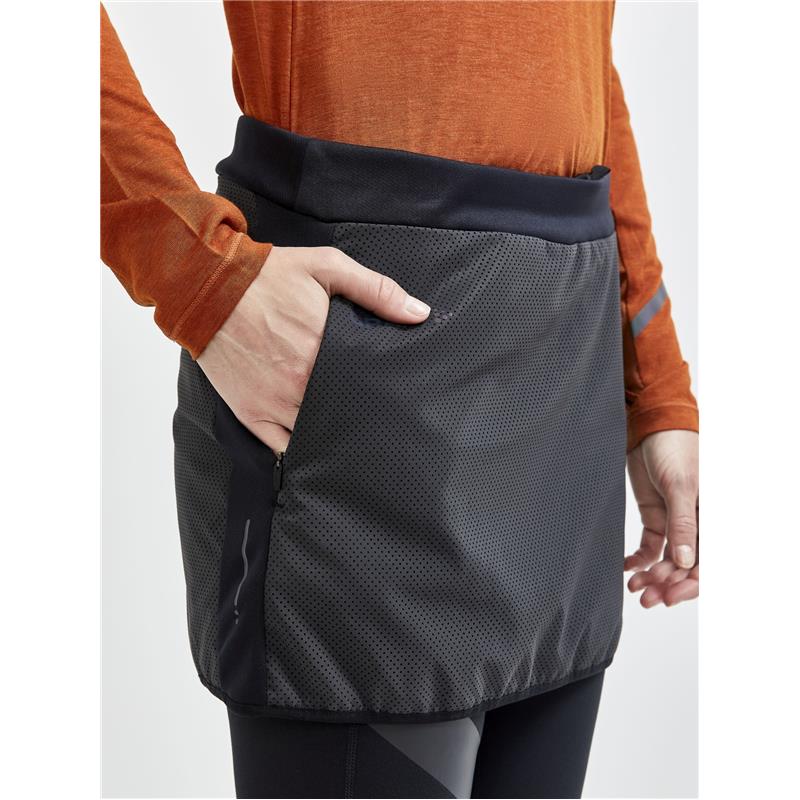 craft žensko športno krilo lumen subz black