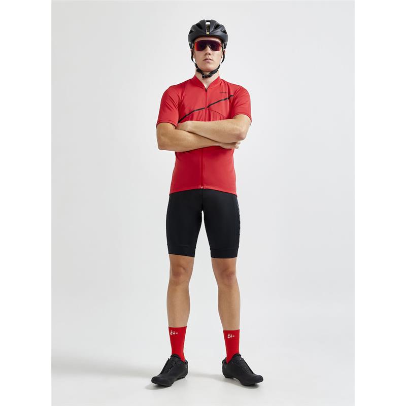 CRAFT MOŠKE KRATKE KOLESARSKE HLAČE S PODLOŽKO Z NARAMNICAMI CORE ENDUR BIB SHORTS ČRNA BLACK - C4