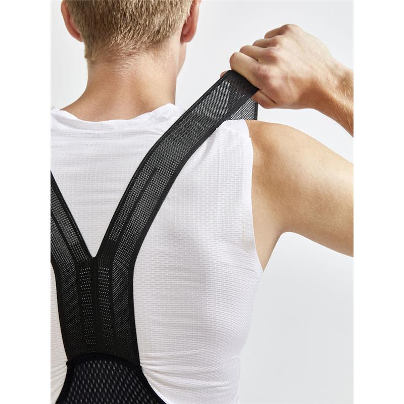 CRAFT MOŠKE KRATKE KOLESARSKE HLAČE Z NARAMNICAMI ADV AERO BIB SHORTS BLACK - C2