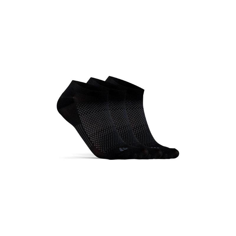 CRAFT NOGAVICE KRATKE CORE ACTIVE FOOTIES SOCKS 3-PACK ČRNA BLACK