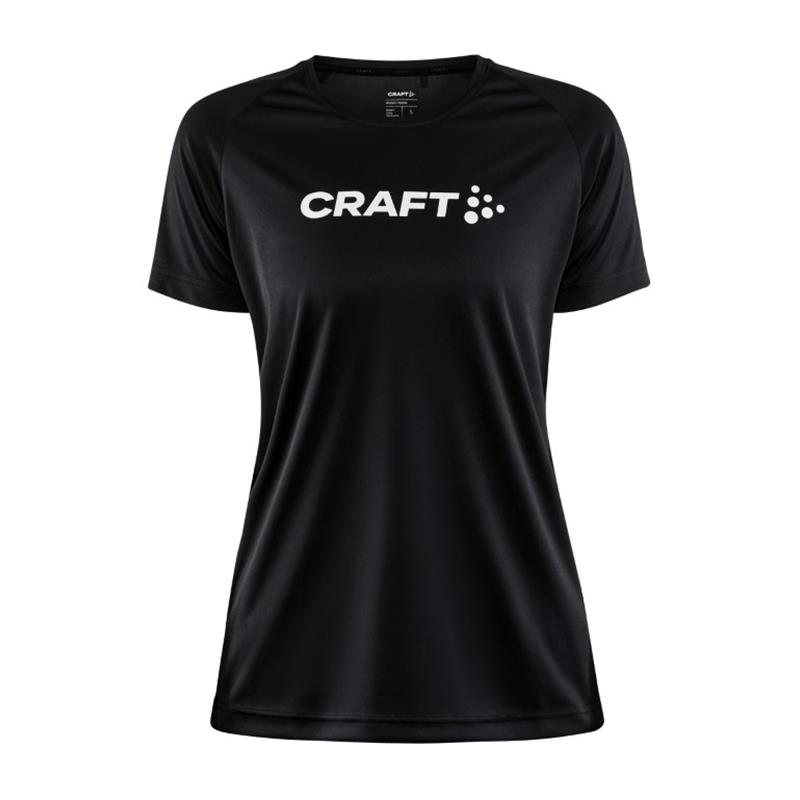 CRAFT ŽENSKA MAJICA S KRATKIMI ROKAVI CORE ESSENCE LOGO TEE BLACK 
