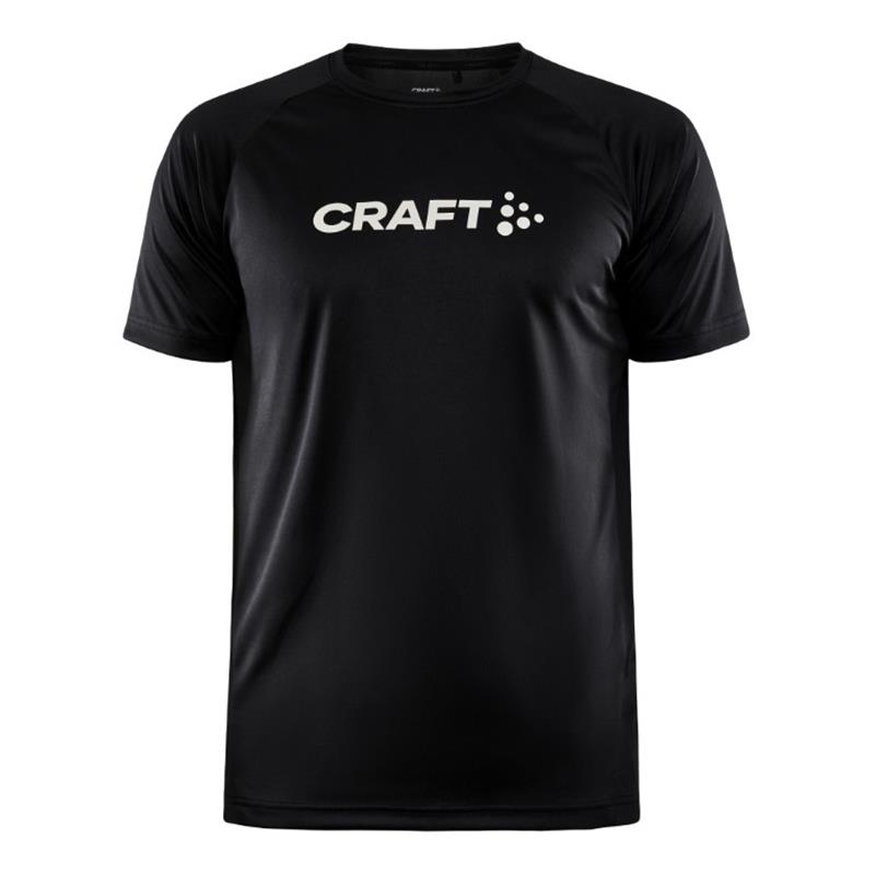 CRAFT MOŠKA MAJICA S KRATKIMI ROKAVI CORE ESSENCE LOGO TEE ČRNA BLACK