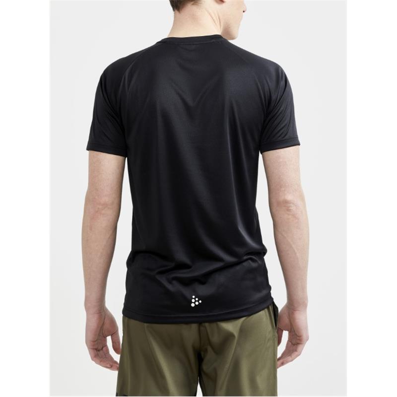 CRAFT MOŠKA MAJICA S KRATKIMI ROKAVI CORE ESSENCE LOGO TEE ČRNA BLACK