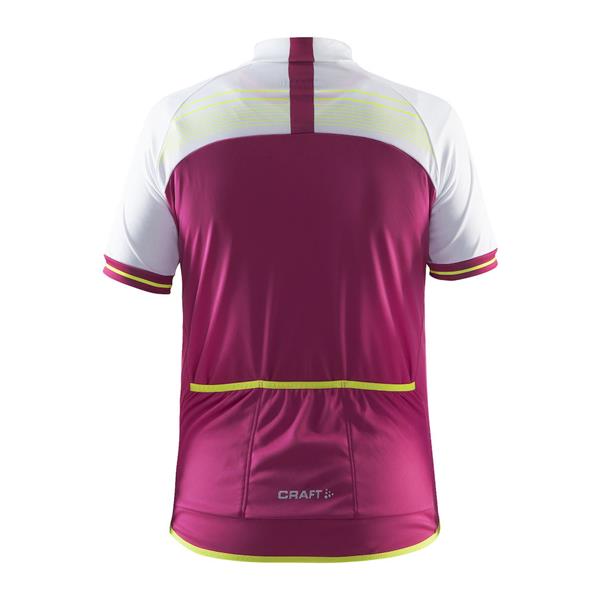 craft otroška kolesarska majica s kratkimi rokavi jb logo vijolična in bela smoothie