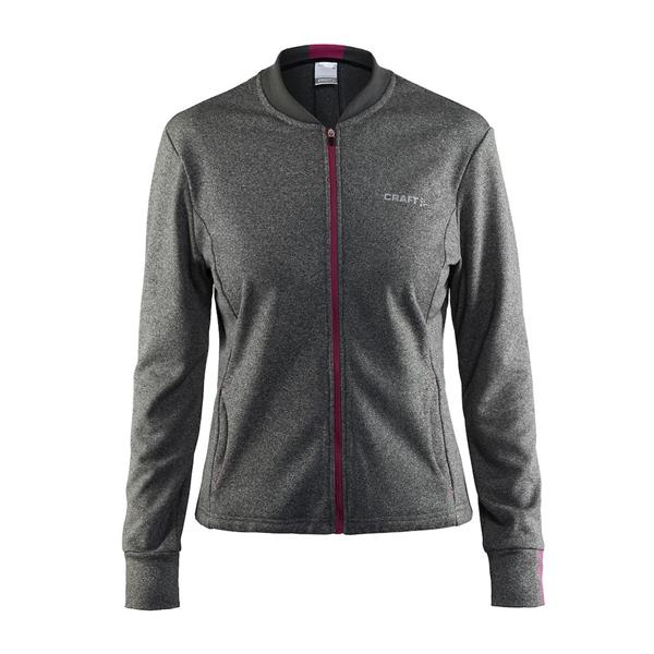 craft ženska jopa pep loose dk siva grey melange