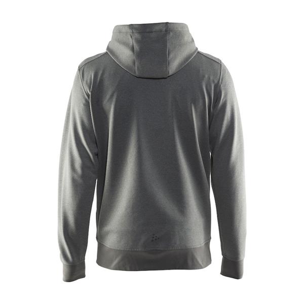 craft moški pulover noble full zip hood dk  temno siva grey mela