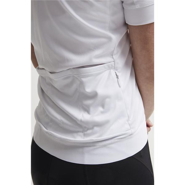 craft ženska kolesarska majica s kratkimi rokavi essence jersey tight fit bela white