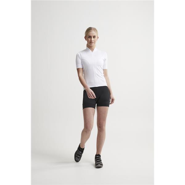 craft ženska kolesarska majica s kratkimi rokavi essence jersey tight fit bela white