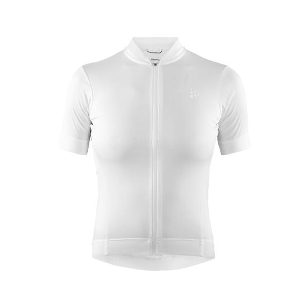 craft ženska kolesarska majica s kratkimi rokavi essence jersey tight fit bela white