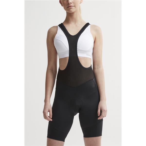 CRAFT ŽENSKE KRATKE KOLESARSKE HLAČE Z NARAMNICAMI CORE ESSENCE BIB SHORTS BLACK - C3
