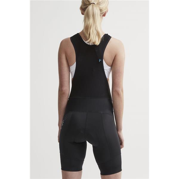 CRAFT ŽENSKE KRATKE KOLESARSKE HLAČE Z NARAMNICAMI CORE ESSENCE BIB SHORTS BLACK - C3