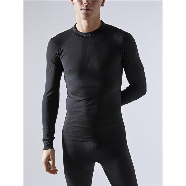 CRAFT MOŠKA MAJICA Z DOLGIMI ROKAVI ACTIVE INTENSITIY BLACK/ASPHALT-AKTIVNO PERILO 