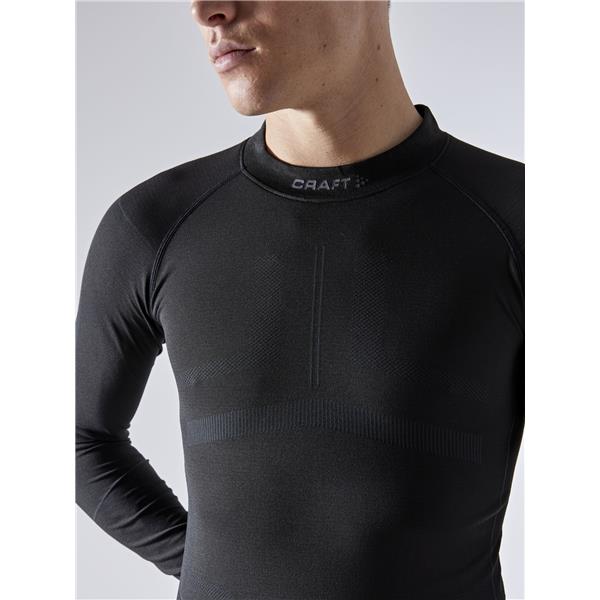 CRAFT MOŠKA MAJICA Z DOLGIMI ROKAVI ACTIVE INTENSITIY BLACK/ASPHALT-AKTIVNO PERILO 