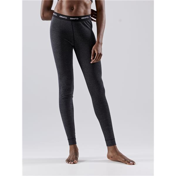 CRAFT ŽENSKI VOLNEN 42% MERINO SET CORE WOOL MERINO BLACK MELANGE - AKTIVNO PERILO