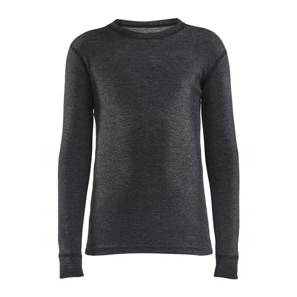 CRAFT OTROŠKI VOLNEN 42% MERINO SET CORE MERINO BLACK MELANGE - AKTIVNO PERILO