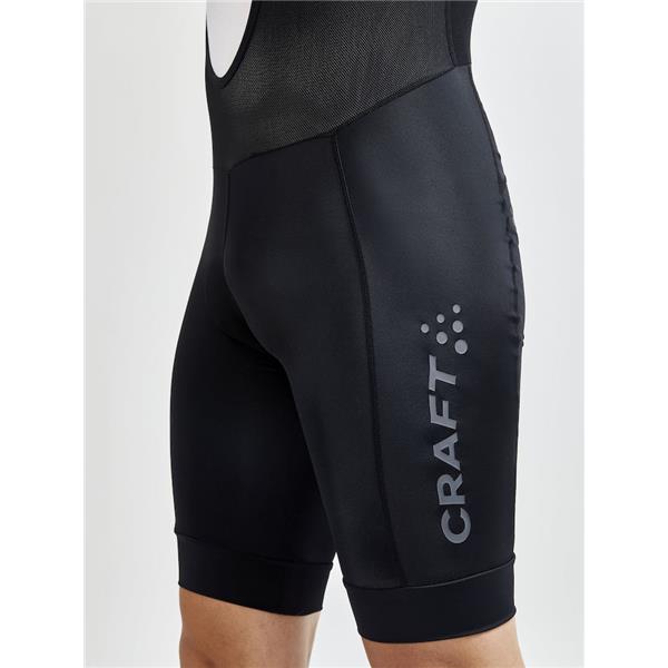 CRAFT MOŠKE KRATKE KOLESARSKE HLAČE S PODLOŽKO Z NARAMNICAMI CORE ENDUR BIB SHORTS ČRNA BLACK - C4