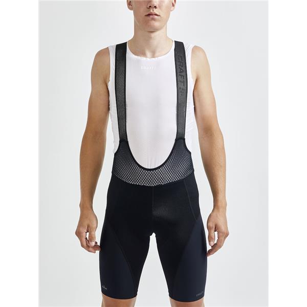 CRAFT MOŠKE KRATKE KOLESARSKE HLAČE Z NARAMNICAMI ADV AERO BIB SHORTS BLACK - C2