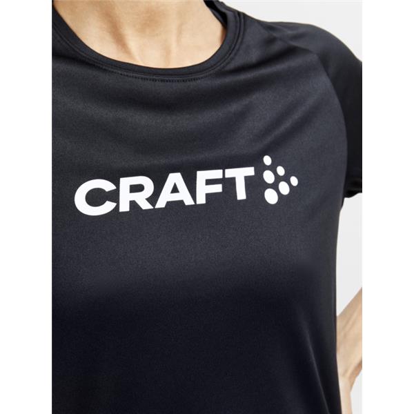 CRAFT ŽENSKA MAJICA S KRATKIMI ROKAVI CORE ESSENCE LOGO TEE BLACK 
