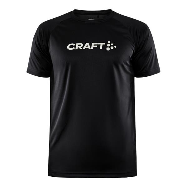 CRAFT MOŠKA MAJICA S KRATKIMI ROKAVI CORE ESSENCE LOGO TEE ČRNA BLACK