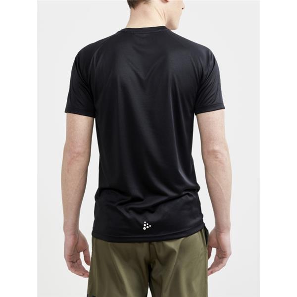 CRAFT MOŠKA MAJICA S KRATKIMI ROKAVI CORE ESSENCE LOGO TEE ČRNA BLACK