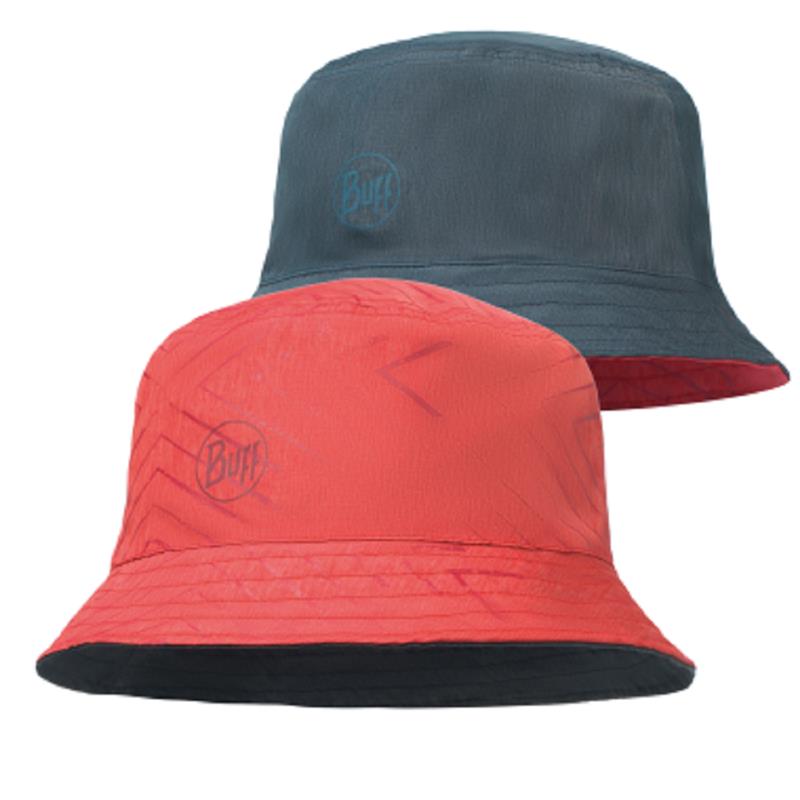 buff® potovalna kapa bucket  collage red-black