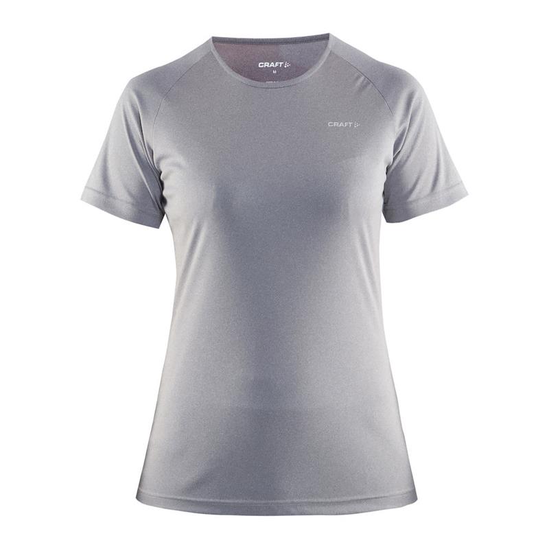 craft ženska majica s kratkimi rokavi prime grey melange