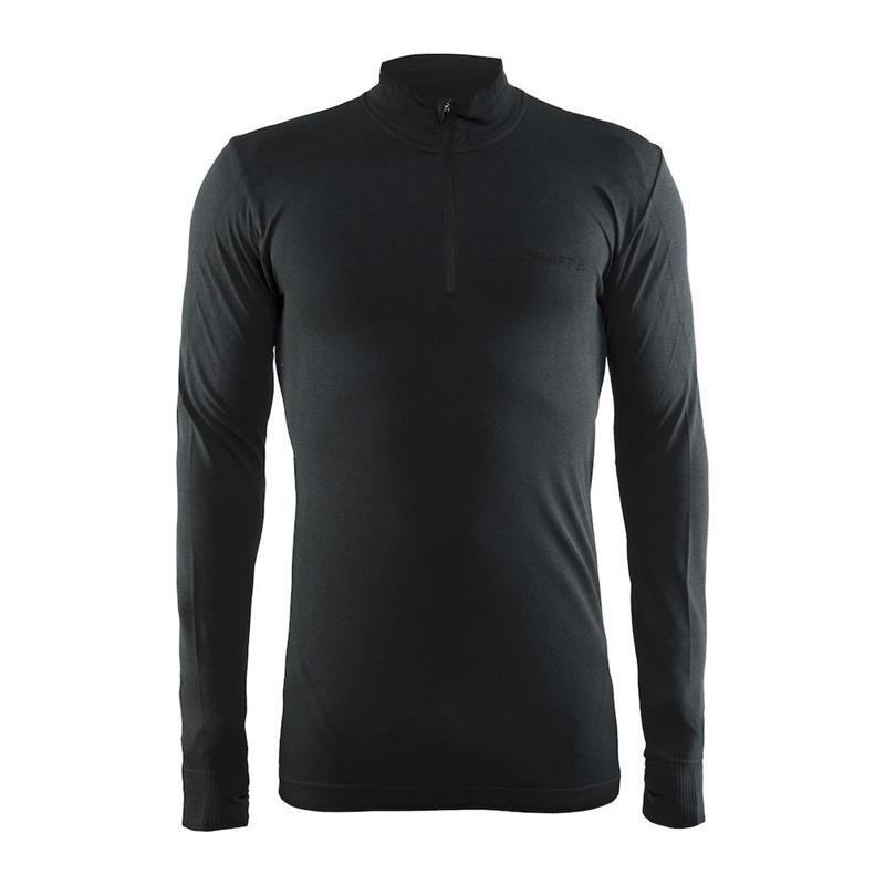 craft moška majica z dolgimi rokavi active comfort zip black