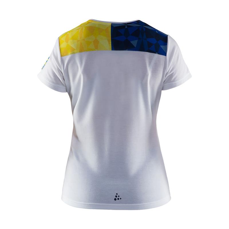 craft ženska majica s kratkimi rokavi ski team itz white